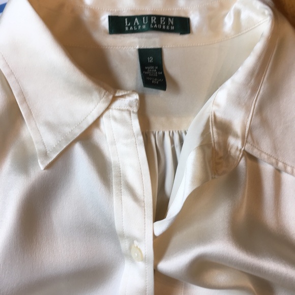 Lauren Ralph Lauren 100% Silk Button Down Blouse - Picture 2 of 8
